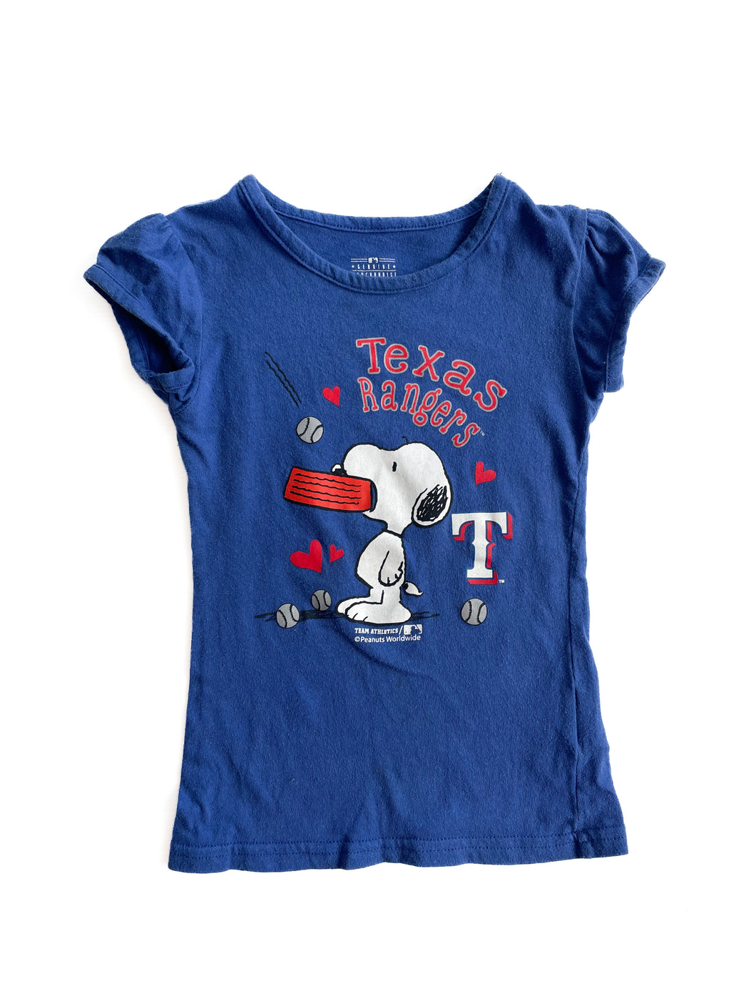 Snoopy Texas rangers T-shirt (4Y)