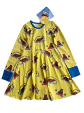 Load image into Gallery viewer, Coddi &amp; womple Bruno under the Rainbow twirl dress NEW (8Y)
