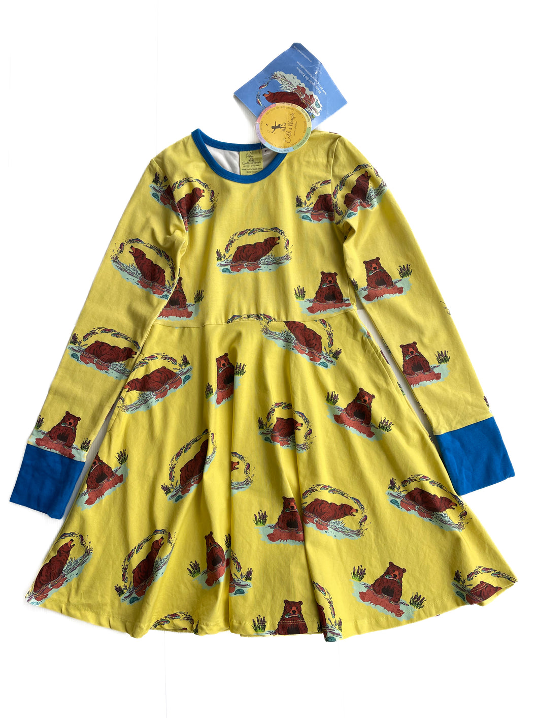 Coddi & womple Bruno under the Rainbow twirl dress NEW (8Y)