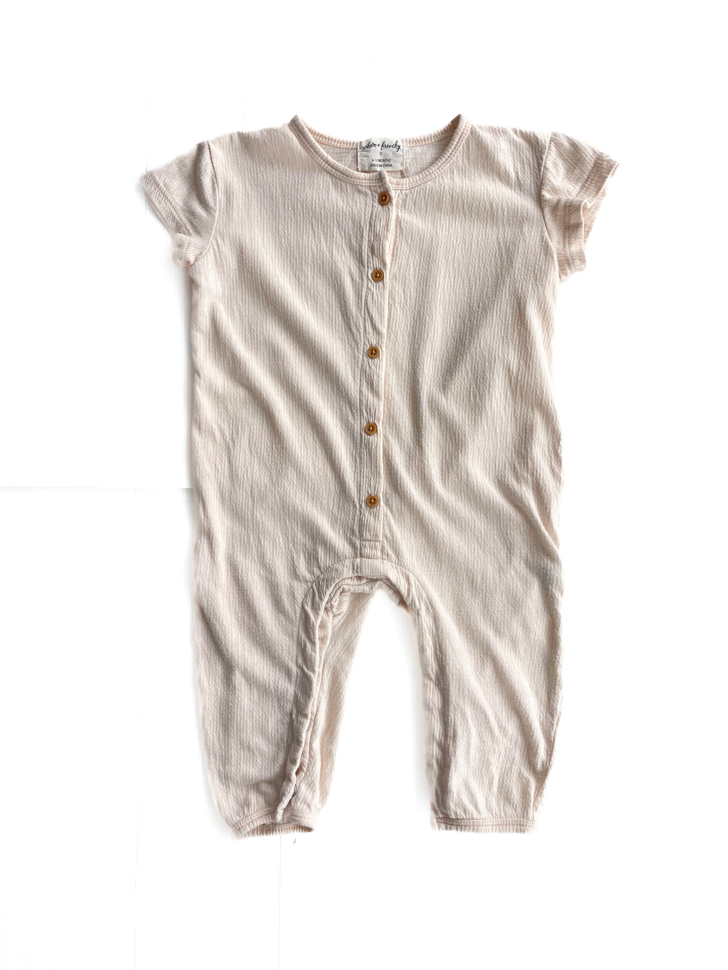 Wilson & frenchy cotton muslin shortsleeve onesie (6-12M)