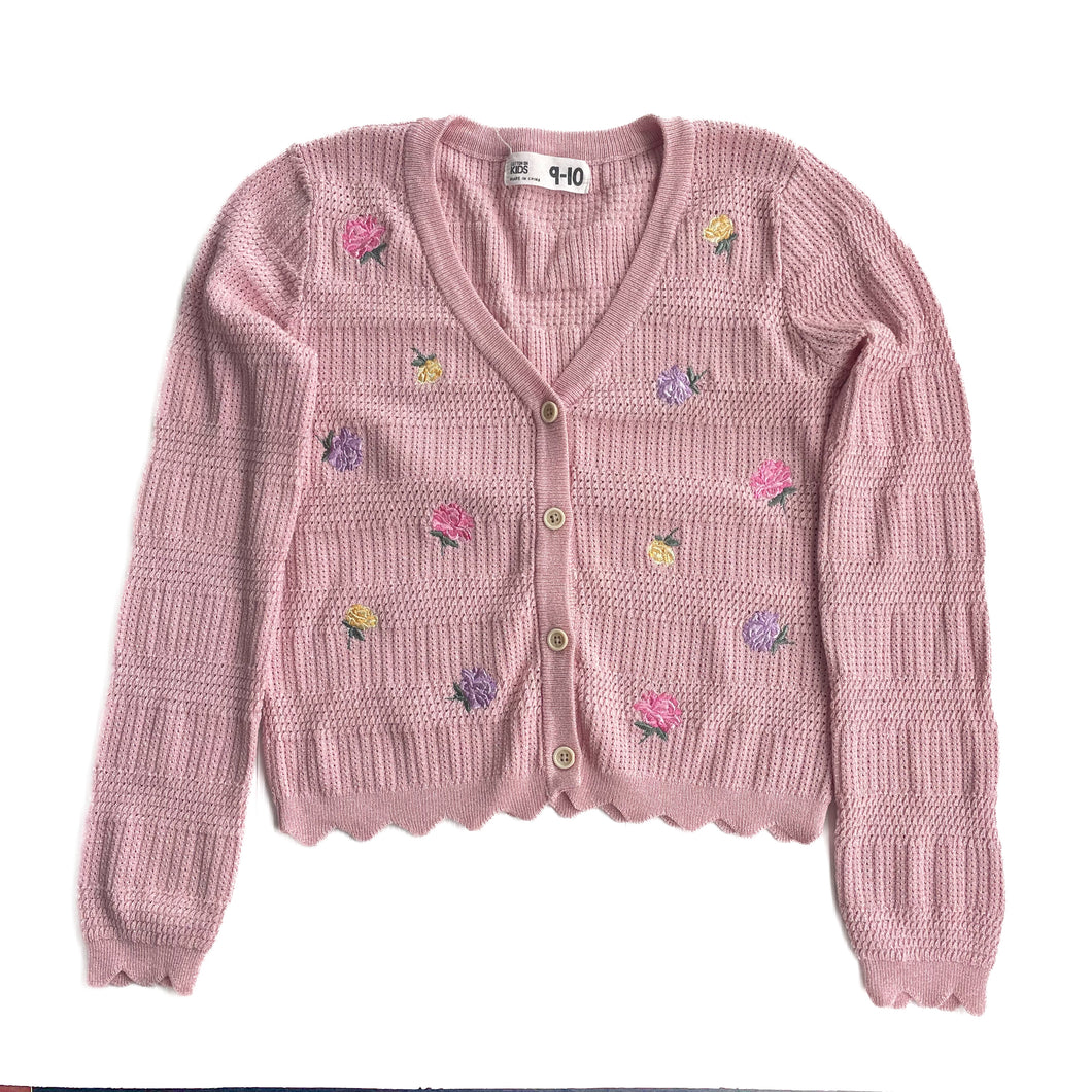 Cotton on embroidered flower cardigan (9-10Y)
