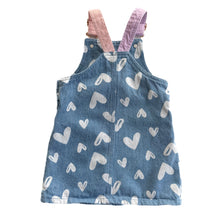 Load image into Gallery viewer, Teeny weeny denim pinafore (1Y)
