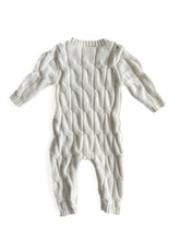 Load image into Gallery viewer, Seed cotton/wool blend knit onesie (0-3M)
