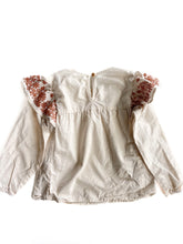 Load image into Gallery viewer, Coton on frill embroidered long sleeve top (5Y)

