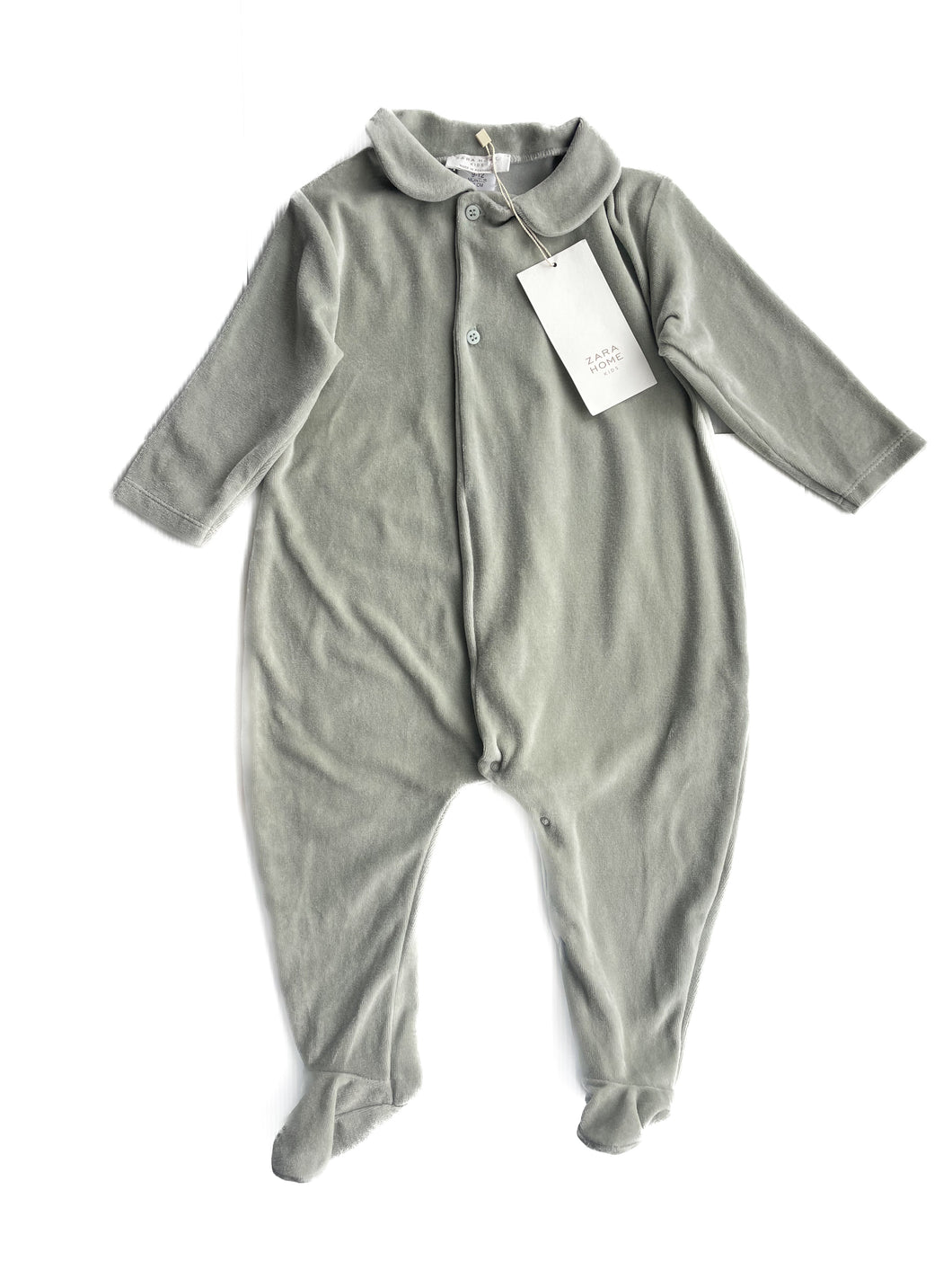 Zara velour onesie NEW (9-12M)
