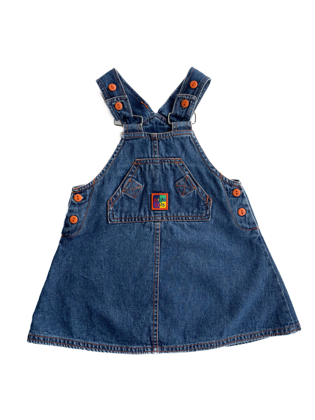 Bright bots denim pinafore (6-12M)