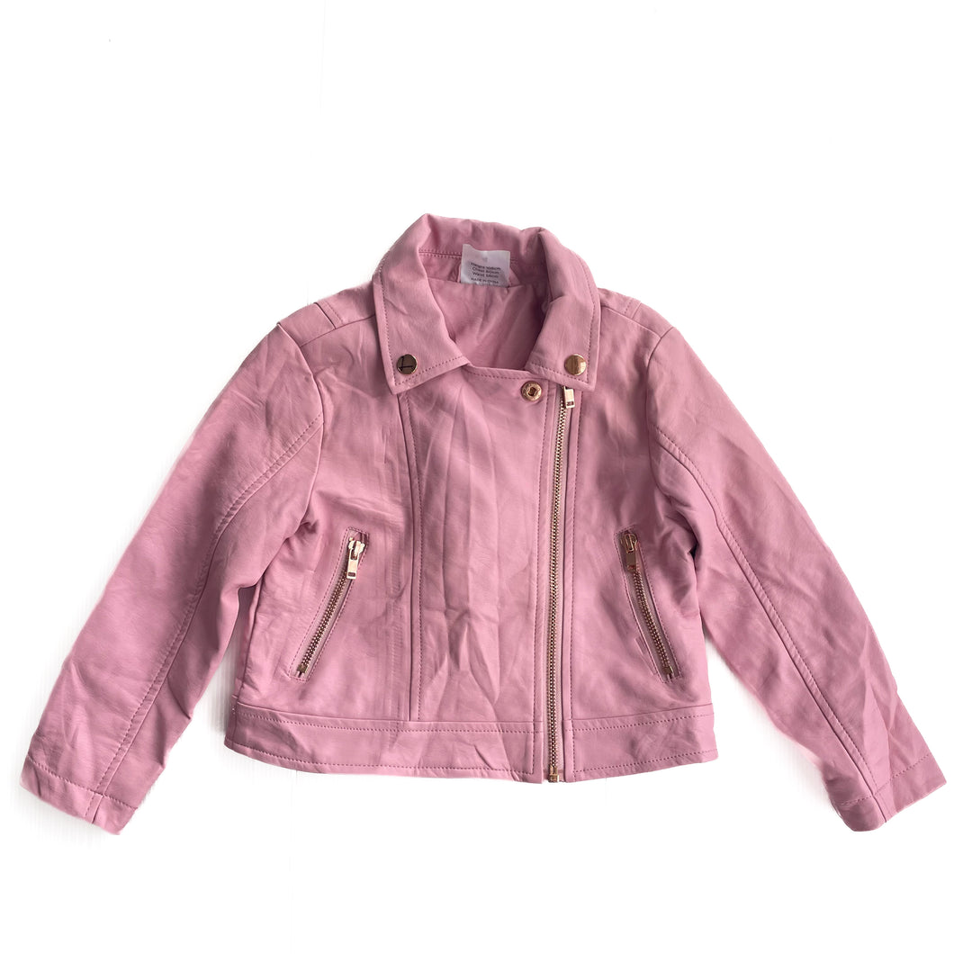 Young orginals faux leather jacket (4Y)