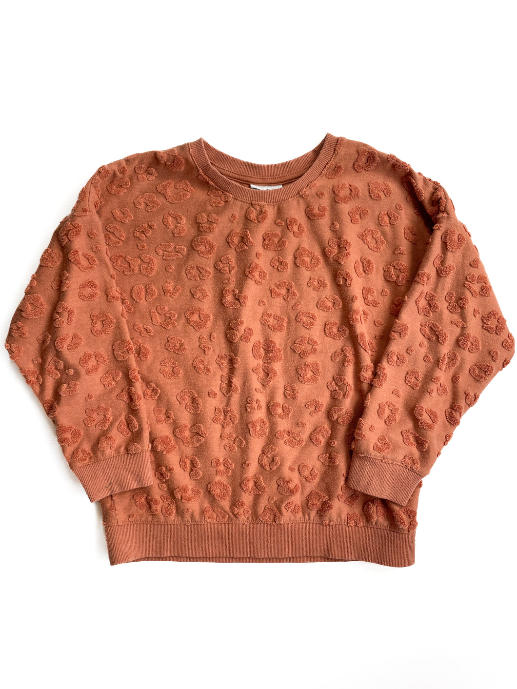 Leopard embossed jumper (7Y)