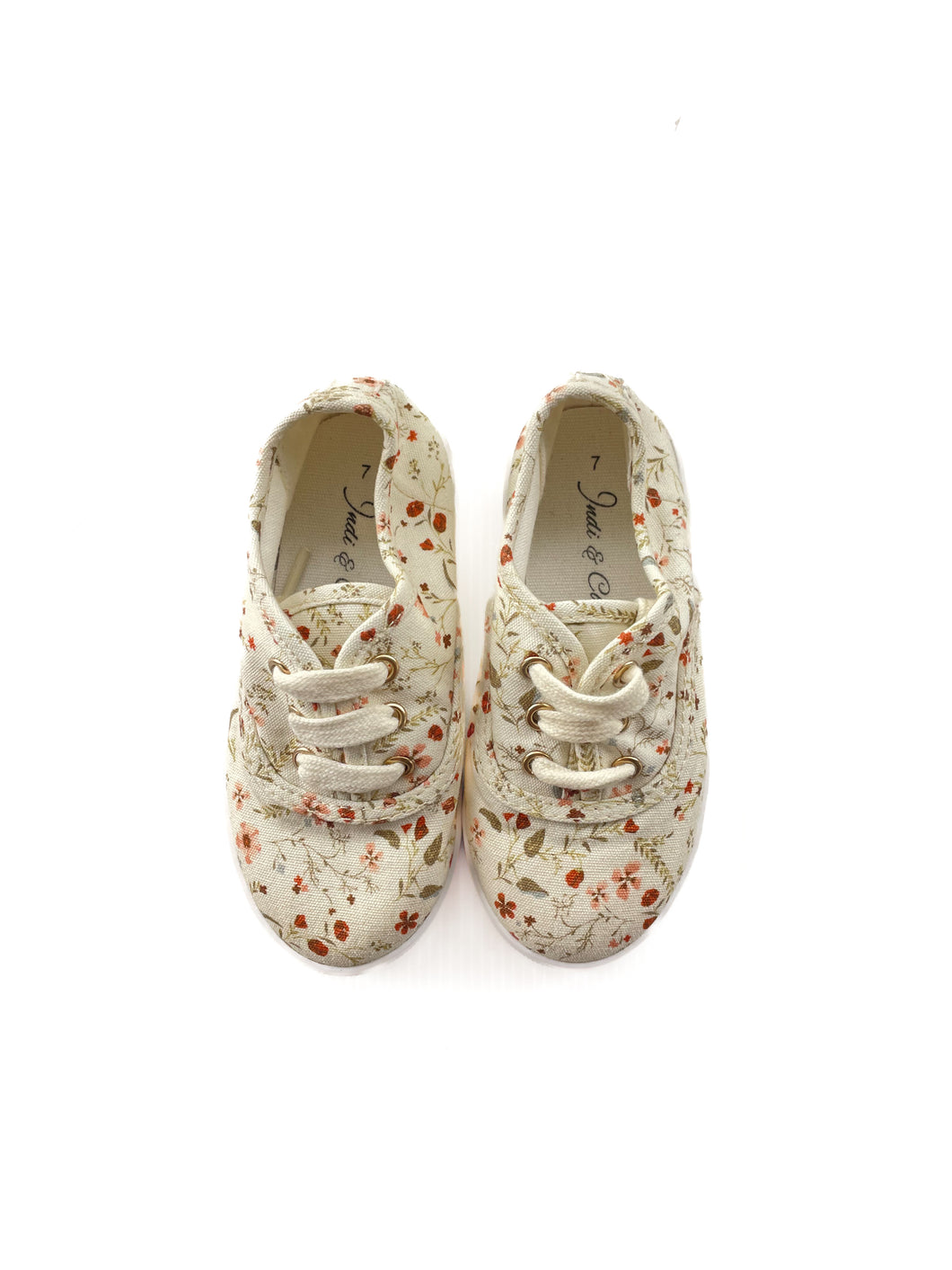 Indi & co Spring Floral Canvas Sneakers (7C)
