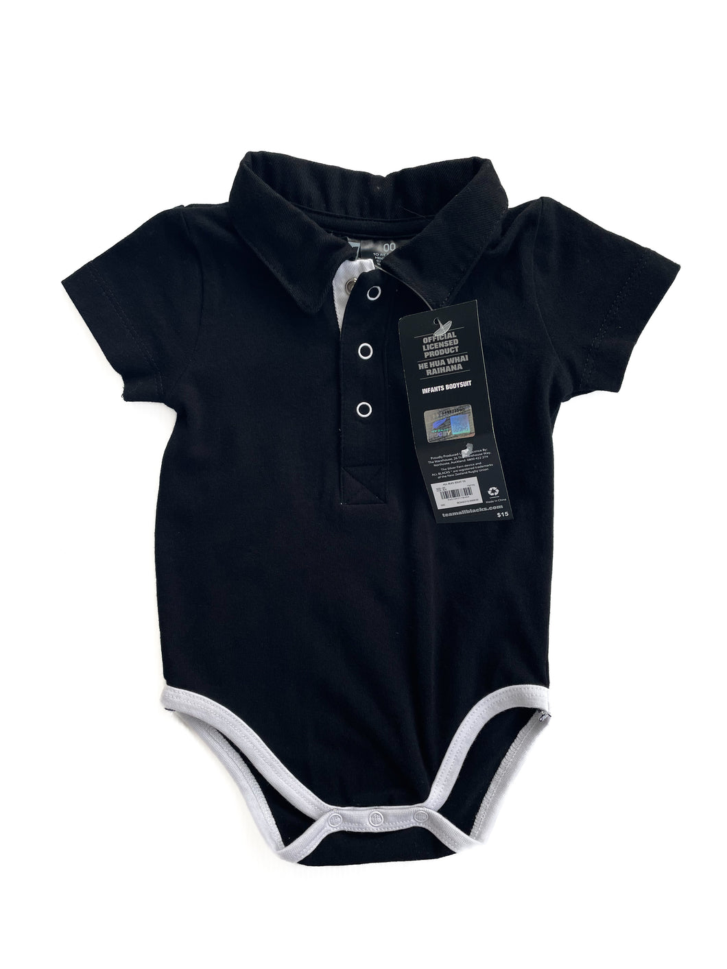 All blacks bodysuit NEW (3-6M)