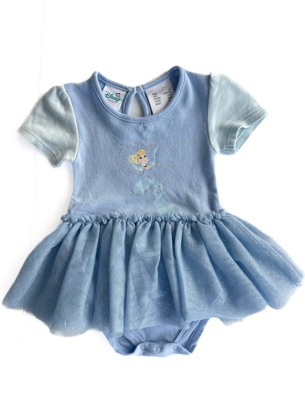 Cinderella Tutu bodysuit/dress (6-9M)