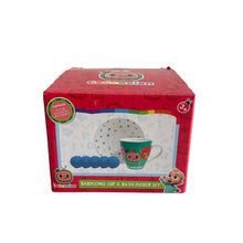 Load image into Gallery viewer, Cocomelon babyccino cup &amp; Bath fizzer set NEW
