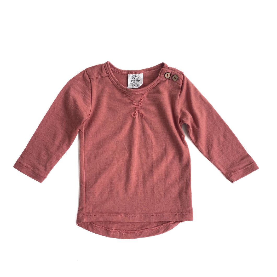 Little flock of horrors merino long sleeve (6-12M)