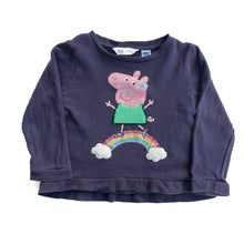 Load image into Gallery viewer, H&amp;M Peppa pig sequin change jumper (4Y)
