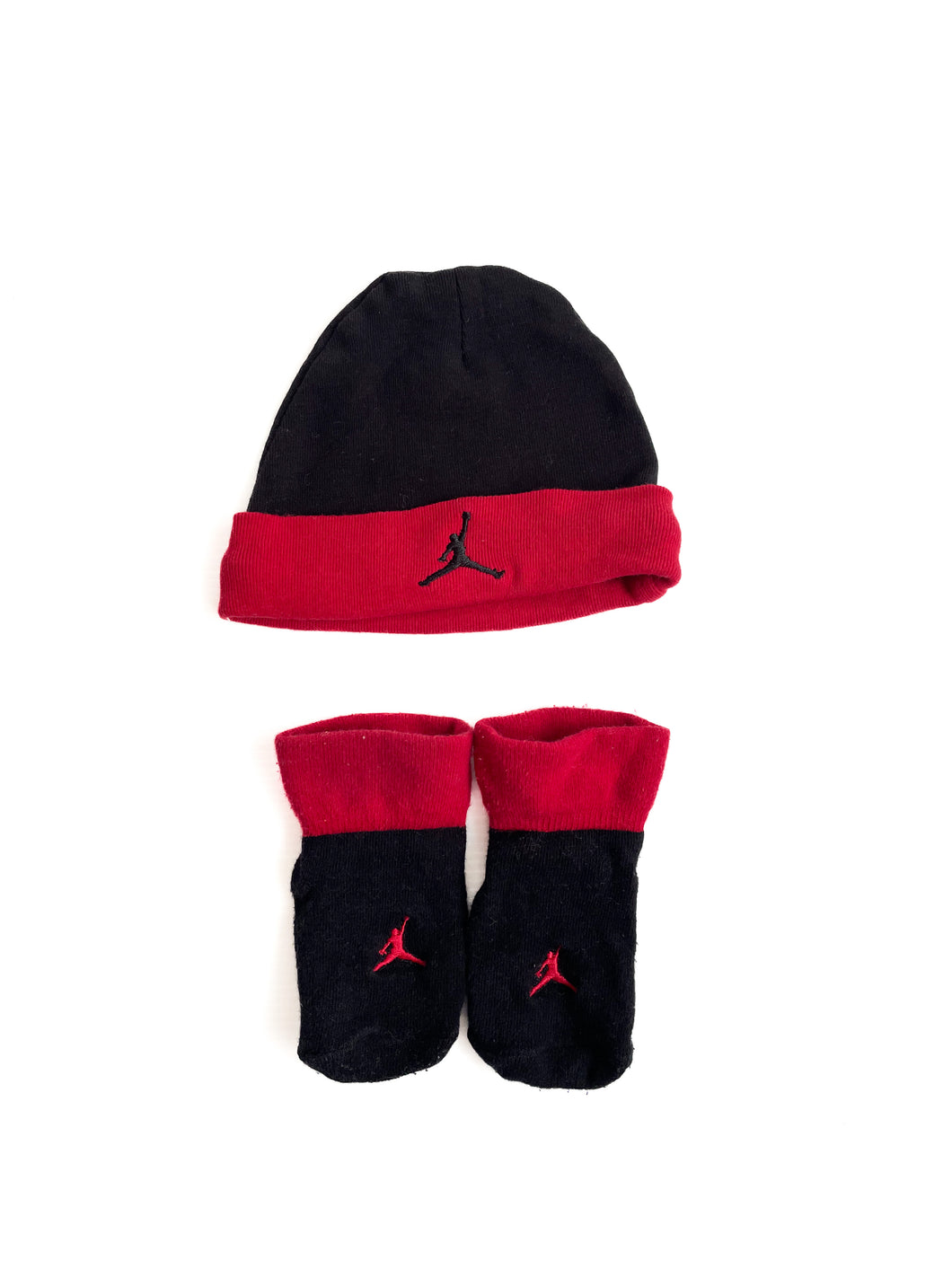Jordan beanie and bootie set (0-6M)