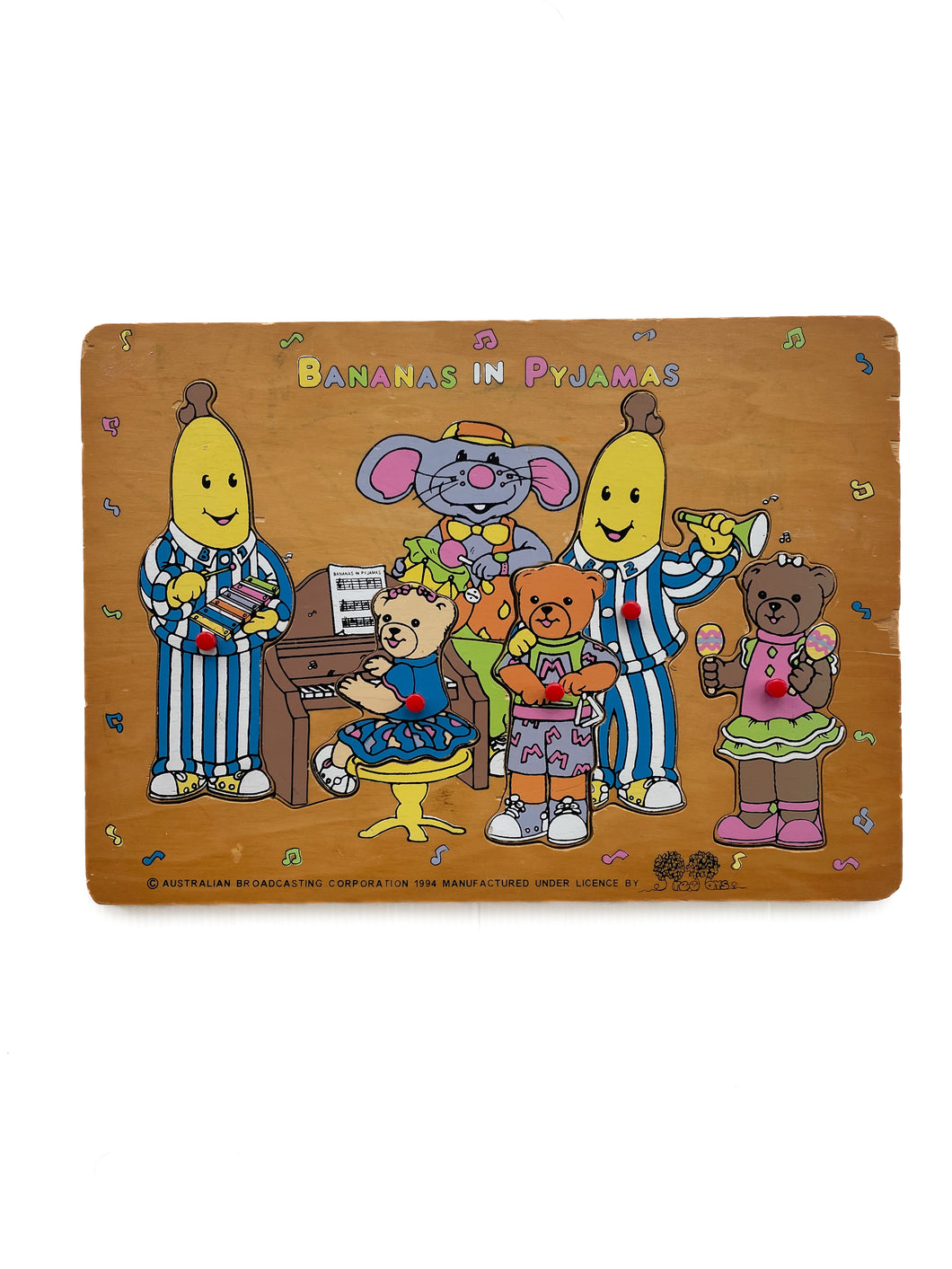1994 Bananas in pyjamas wooden puzzle