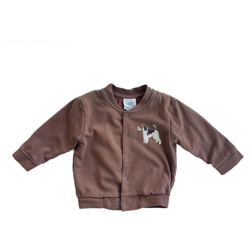 Little bees by dimples organic cotton on fleece jacket