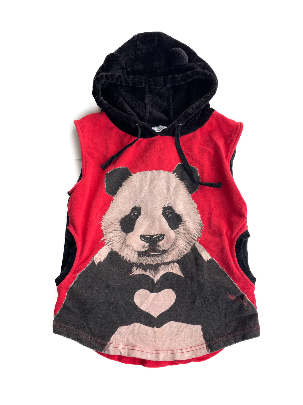 Kissed by Radicool sleeveless hoodie (6Y)