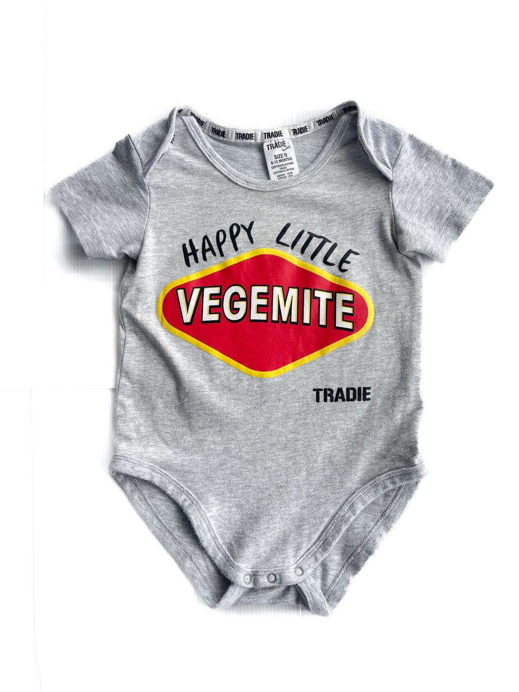 Tradie happy little Vegemite bodysuit (6-12M)