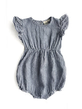 Load image into Gallery viewer, Goldie + Ace linen romper (1Y)
