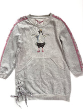 Load image into Gallery viewer, Paper wings organic sweatshirt dress (7Y)
