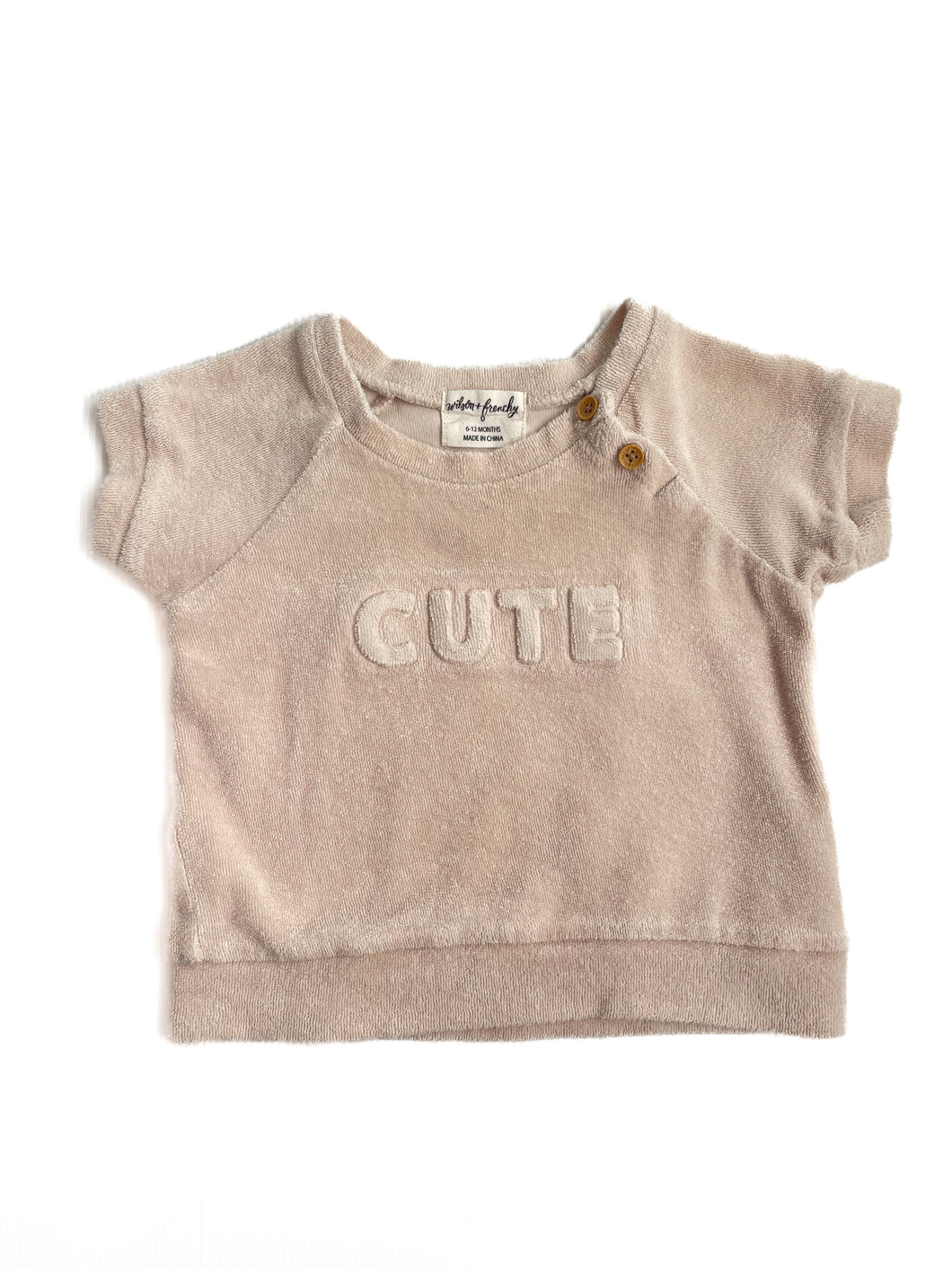 Wilson & Frenchy organic terry sweat (6-12M)