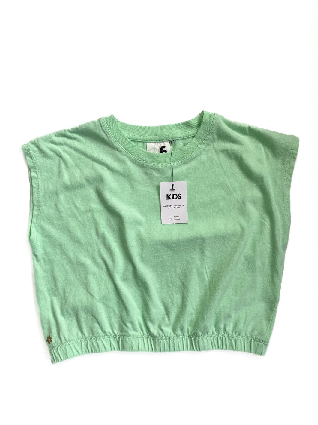 Cotton on elastic waist T-shirt NEW(6Y)