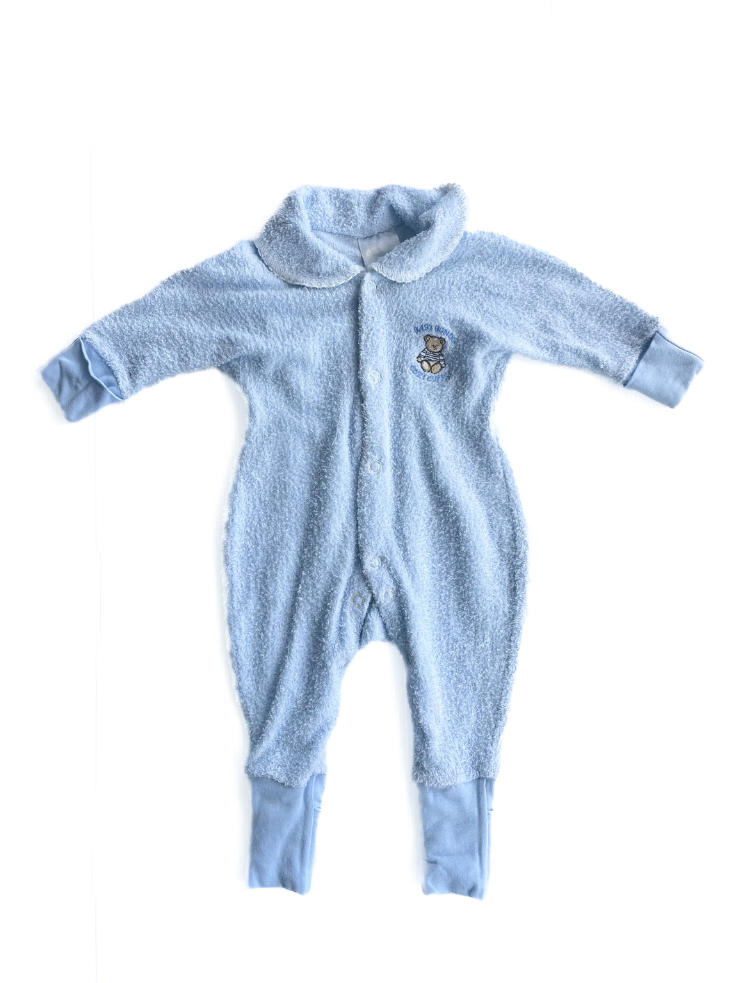 Vintage bonds cozycuffs towelling onesie (3-6M)