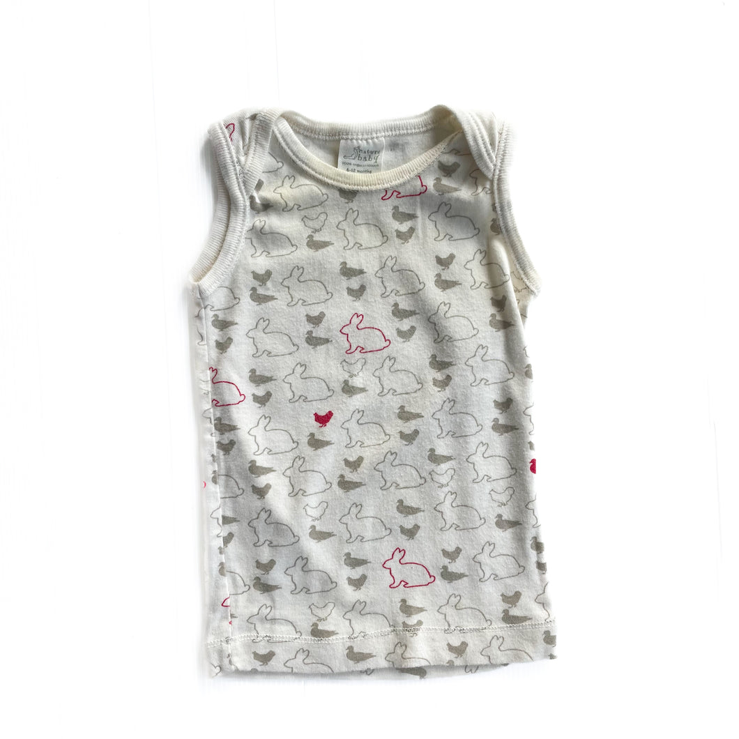 Nature baby organic cotton singlet (6-12M)