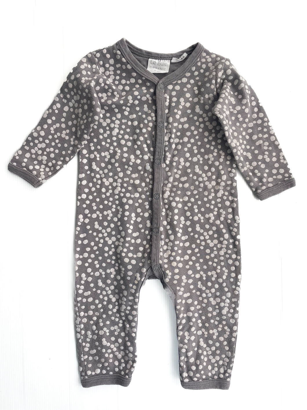Le edit organic cotton onesie (6-9M)