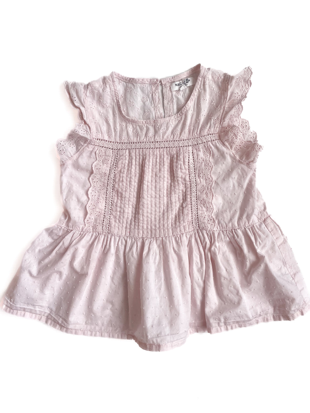 Mac & ellie broderie anglaise  detail top (7Y)