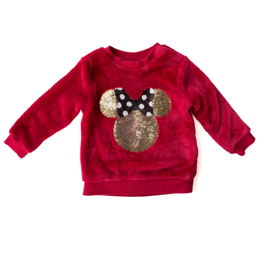 Mickey Mouse fluffy jumper (6-9M)