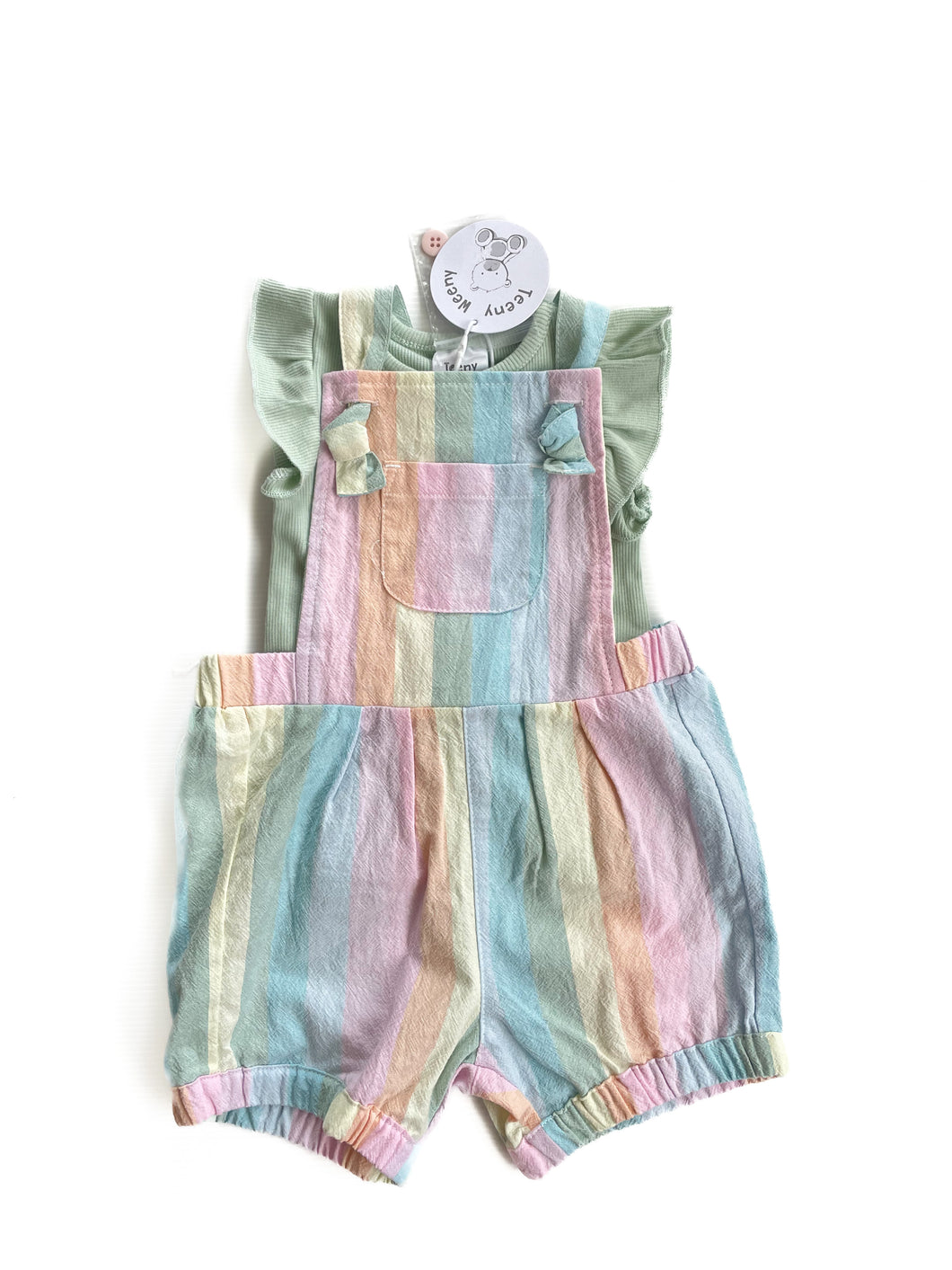 Teeny weeny shortall set NEW (3-6M)