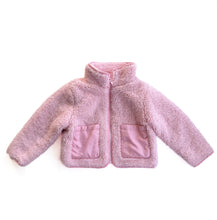 Load image into Gallery viewer, Cotton on Pink teddy  zip-up jacket (1-2Y)
