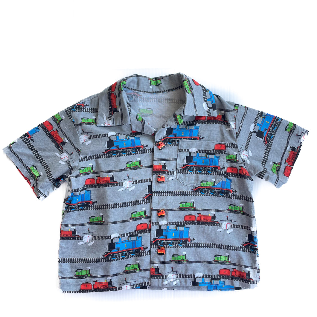 Hand made Thomas the tank engine shirt (3-4Y)