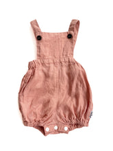 Load image into Gallery viewer, Pepi linen Nz made romper(3-6M)
