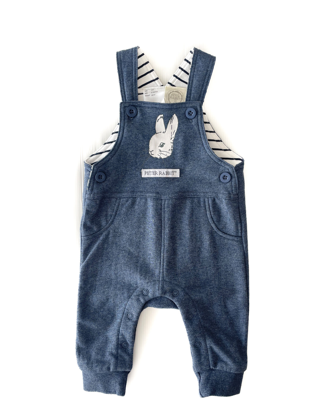 Peter rabbit overalls NEW (0-3M)