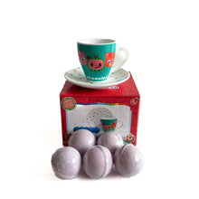 Load image into Gallery viewer, Cocomelon babyccino cup &amp; Bath fizzer set NEW
