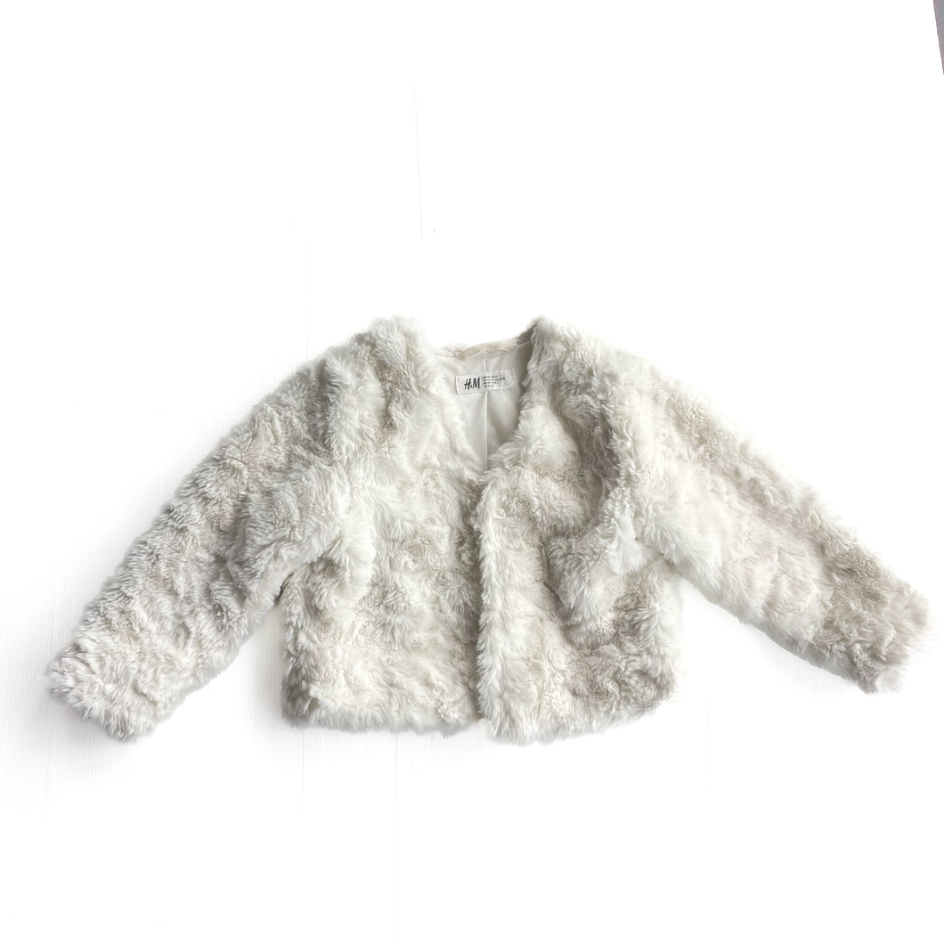 H&M faux fur jacket (2Y)