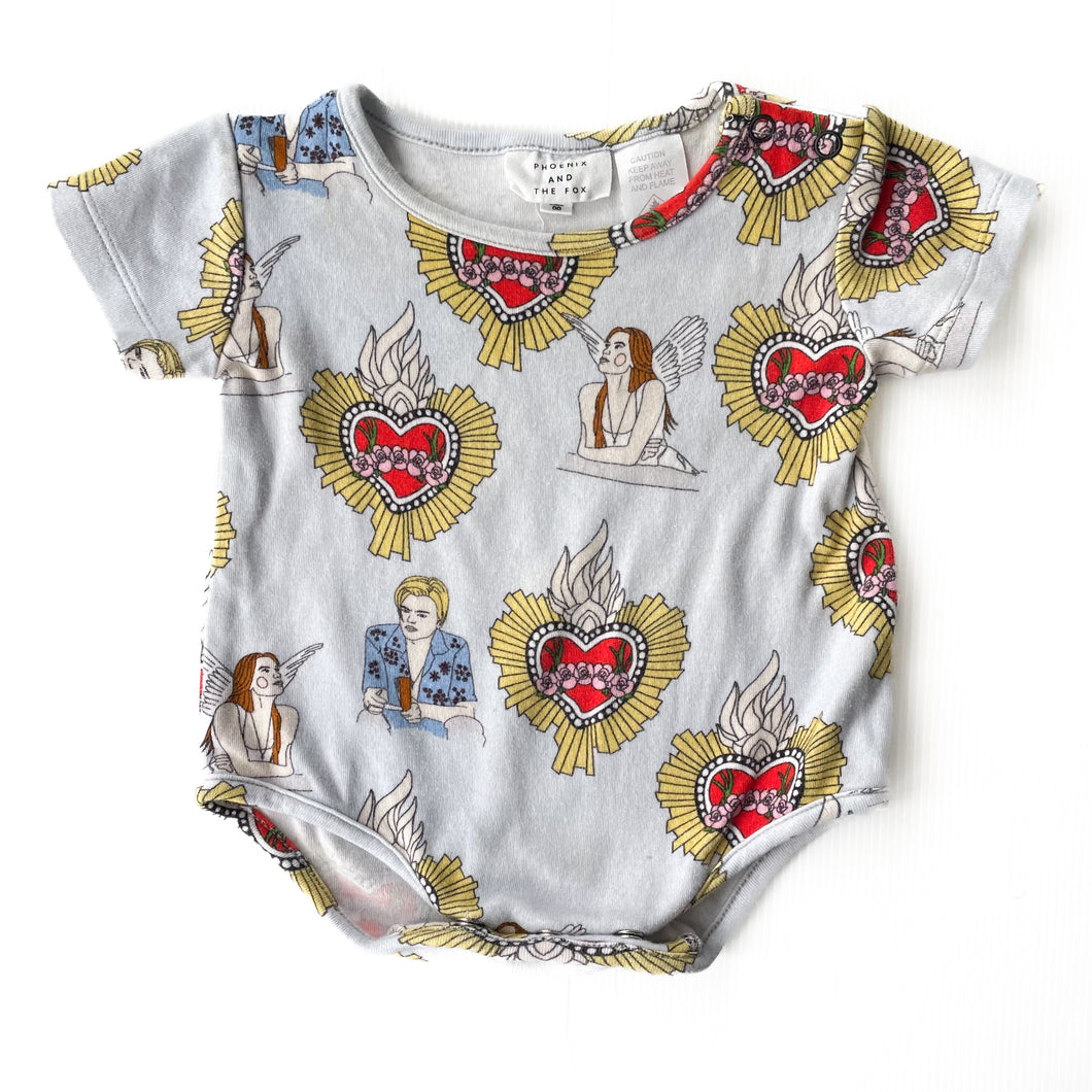 Phoenix and the fox bodysuit (3-6M)