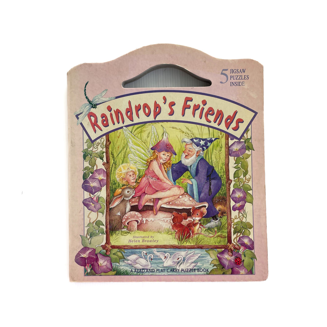 Vintage Raindrops friends puzzle book