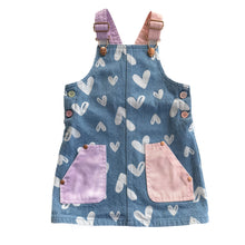 Load image into Gallery viewer, Teeny weeny denim pinafore (1Y)
