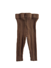 Load image into Gallery viewer, Grown ribbed organic tights (0-3M)
