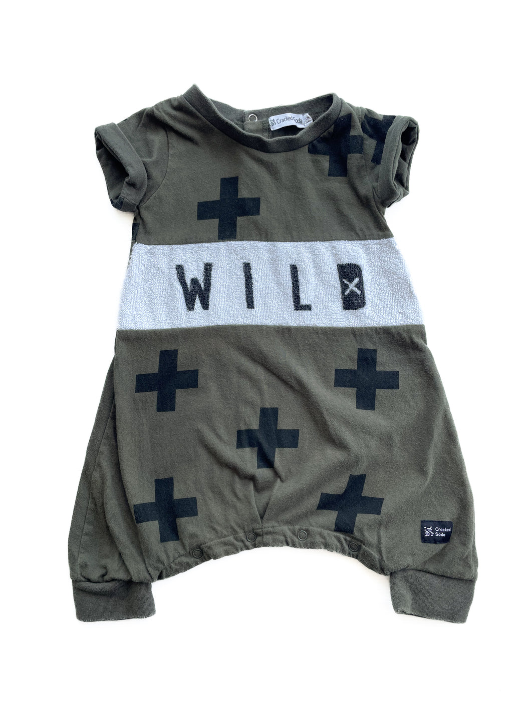 Cracked soda romper (3-6M)