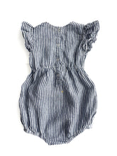 Load image into Gallery viewer, Goldie + Ace linen romper (1Y)
