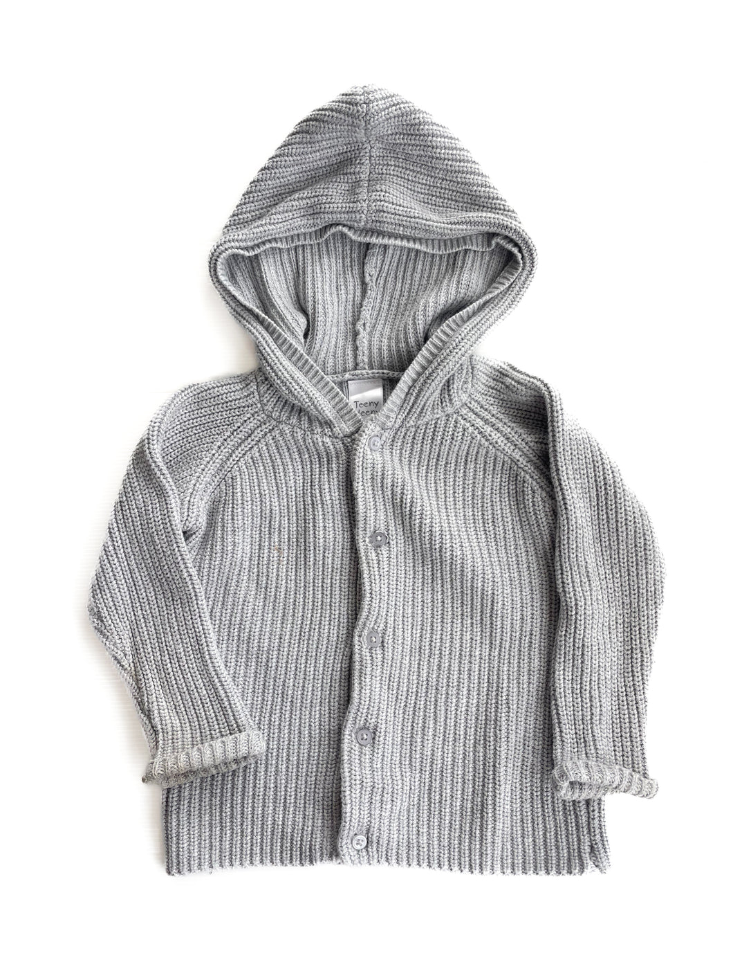 Teeny weeny cotton knit cardigan (2Y)