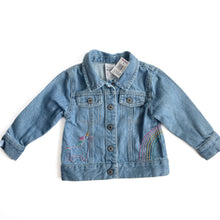 Load image into Gallery viewer, Teeny weeny denim jacket NEW (6-12M)
