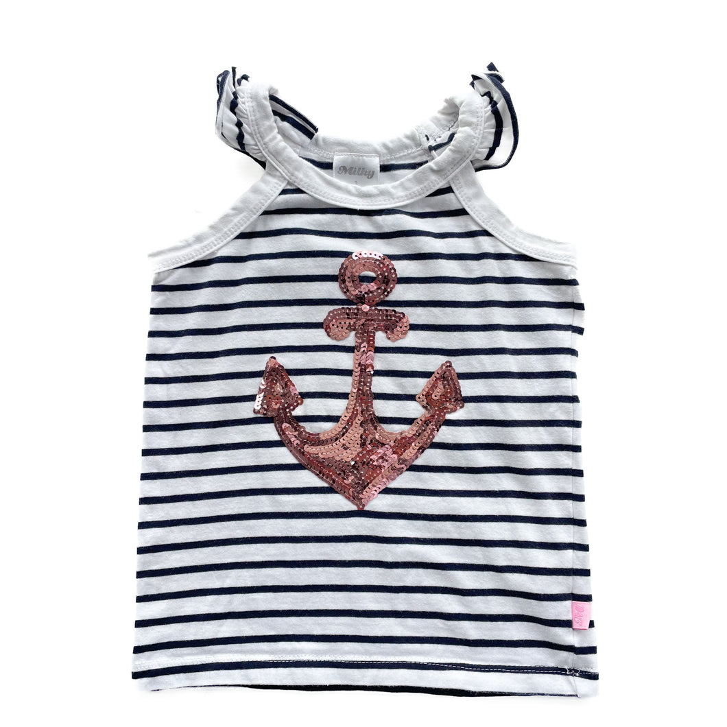 Milky sequin singlet (3Y)