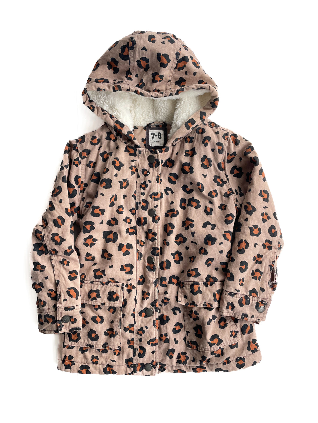 Cotton on leopard jacket (7-8Y)