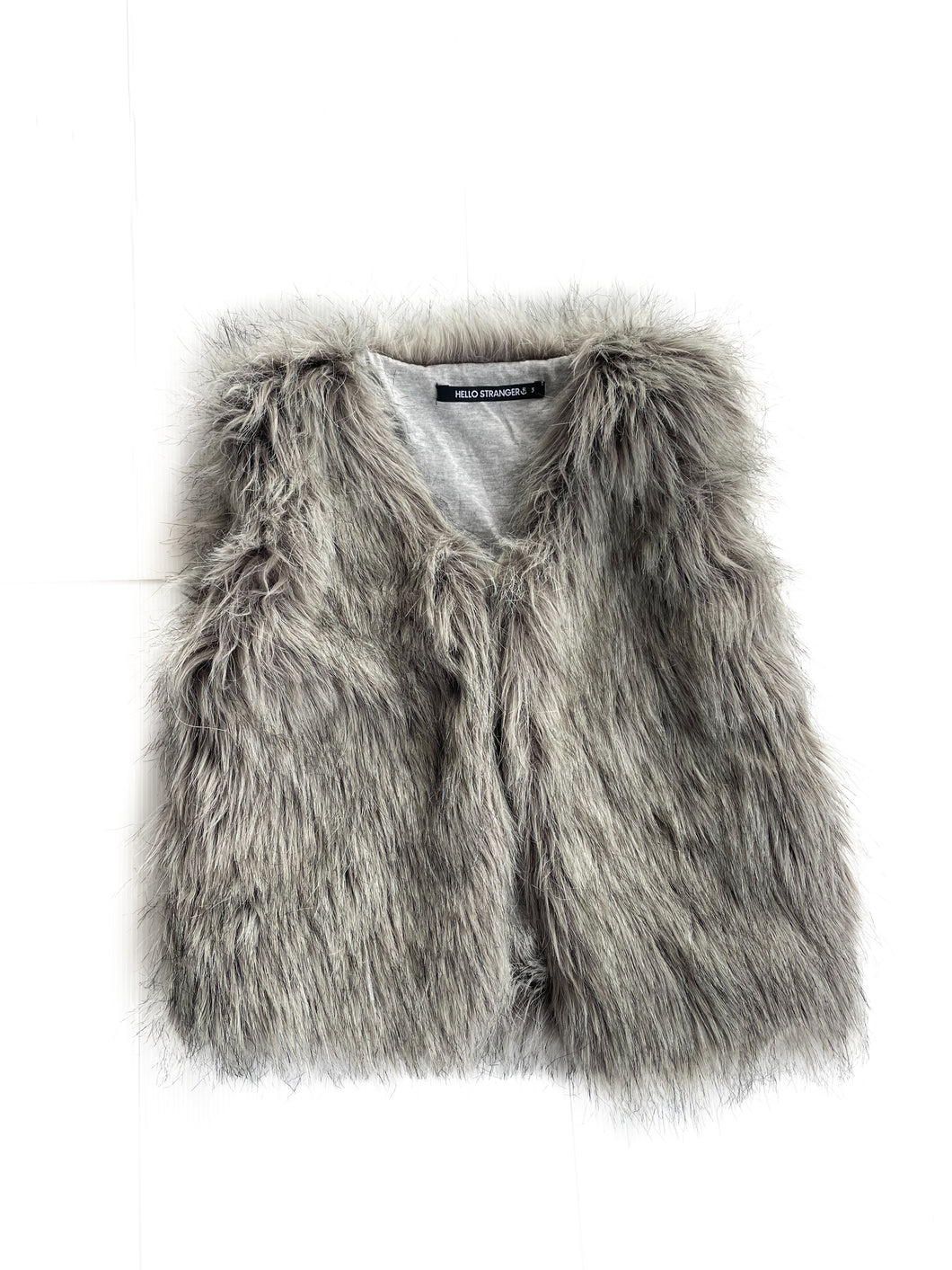 Hello stranger fluffy vest (3Y)